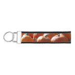 Pumpkins Photo for Fall, Halloween or Thanksgiving Wrist Keychain