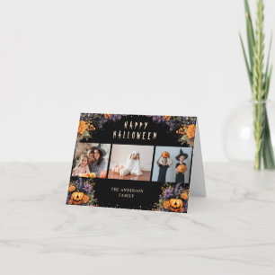 Pumpkins Photo Happy Halloween Card