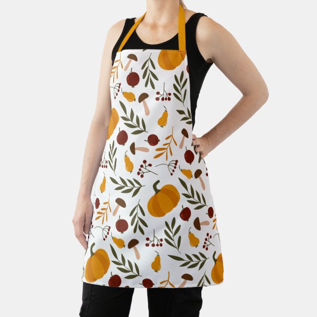Pumpkins, Pomegranates & Pears Apron (Insitu)