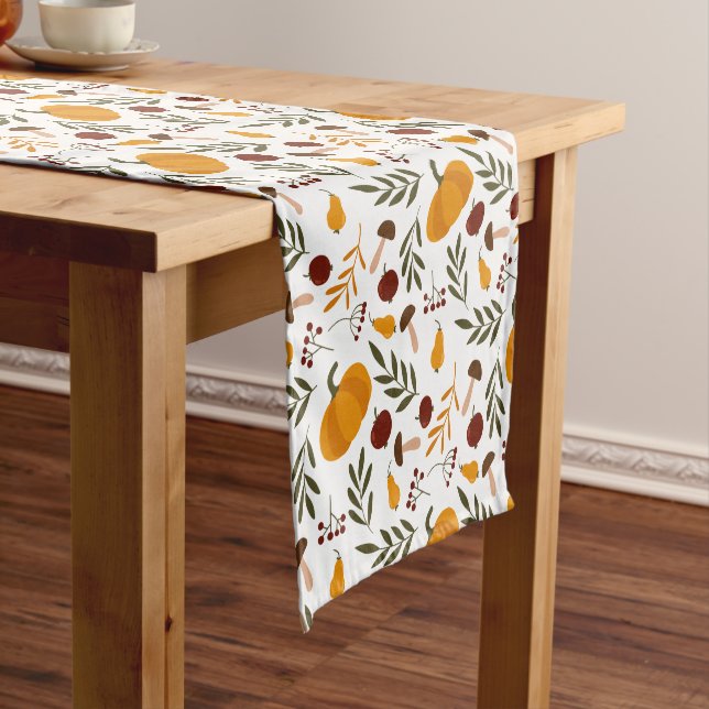 Pumpkins, Pomegranates & Pears Short Table Runner (In Situ)