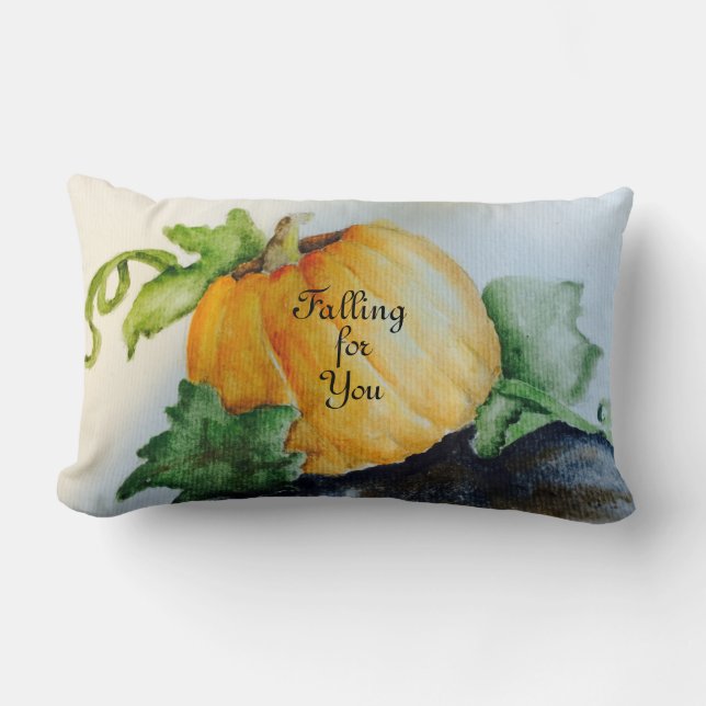 Pumpkins, Pumpkins Lumbar Pillow (Front)