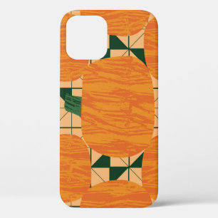 Pumpkins: Retro Geometric Triangle. iPhone 12 Case