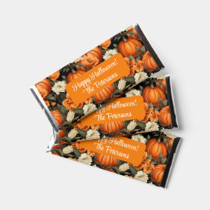 Pumpkins Roses Autumn Flowers Hershey Bar Favors