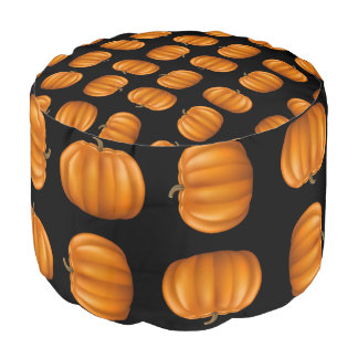 Pumpkins Round Pouf 20" x 13.5" x 13.5"