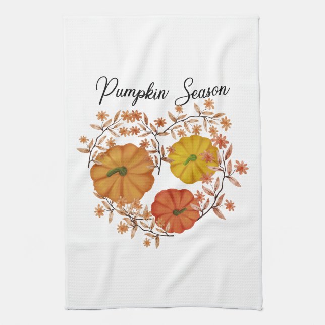Pumpkins season kitchen towel (Vertical)