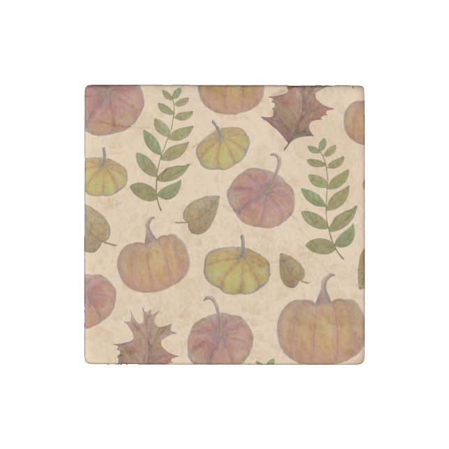 Pumpkins  stone magnet (Front)