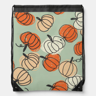 Pumpkins: Thanksgiving seamless pattern. Drawstring Bag