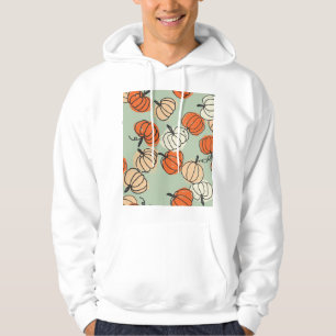 Pumpkins: Thanksgiving seamless pattern. Hoodie