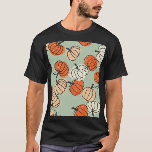 Pumpkins: Thanksgiving seamless pattern. T-Shirt