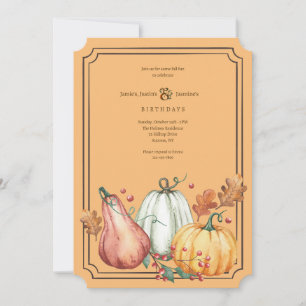 Pumpkins Three Invitation