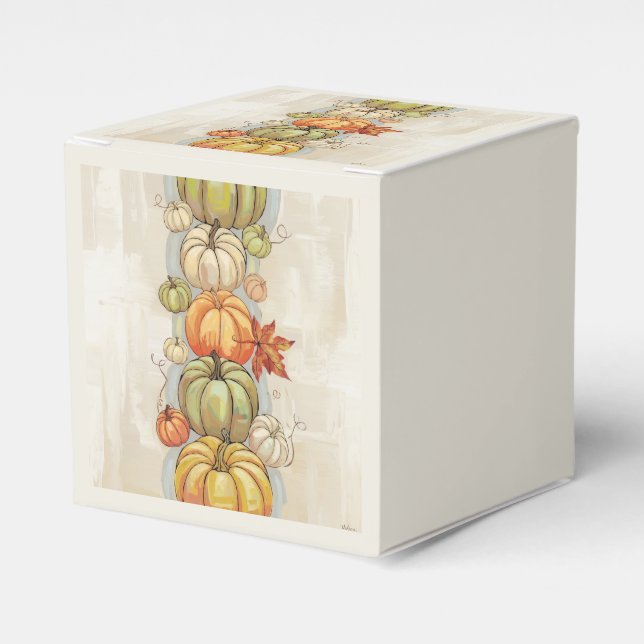 Pumpkins Throw Pillow  Favor Boxes (Front Side)