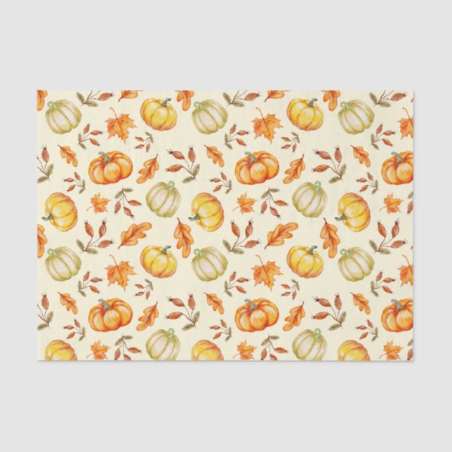 Pumpkins Tissue Paper (Front)