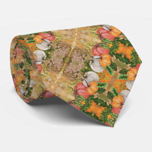 Pumpkins - Watercolor Art Neck Tie