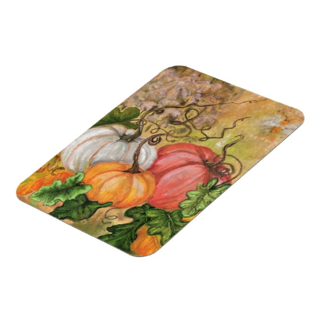 Pumpkins - Watercolor Magnet (Left Side)