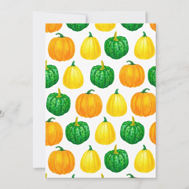 Pumpkins watercolor pattern (Front)