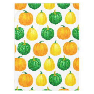 Pumpkins watercolor pattern tablecloth