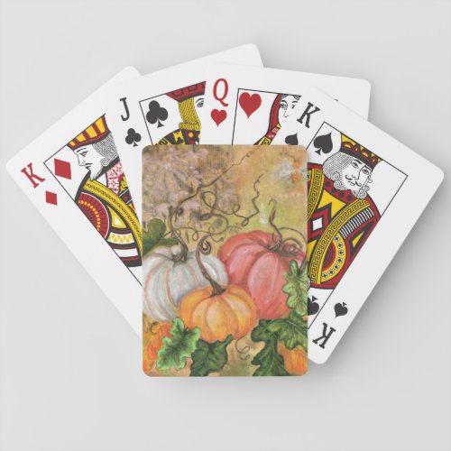 Pumpkins _ Watercolor Poker Cards