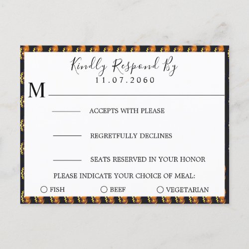 Pumpkins Wedding RSVP Card