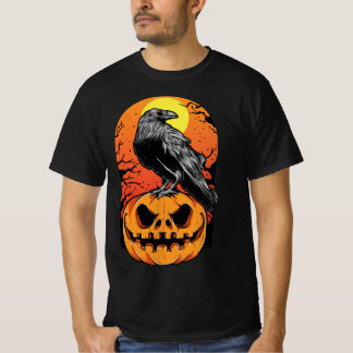 Pumpkins with Crow for halloween T-Shirt