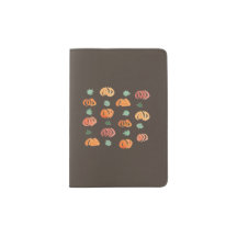 Pumpkins with Leaves Passport Holder