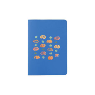 Pumpkins with Leaves Passport Holder