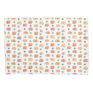 Pumpkins with Leaves Standard Size Pillowcase