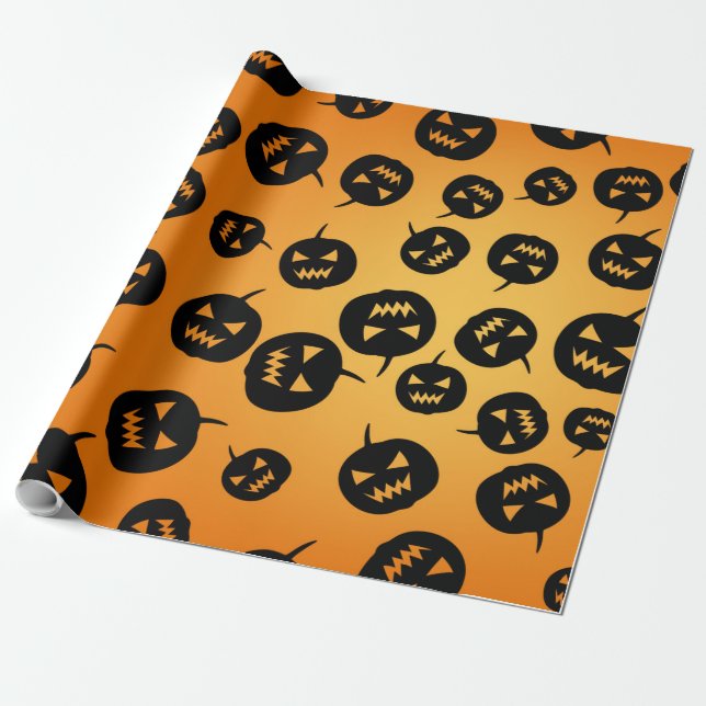 Pumpkins Wrapping Paper (Unrolled)
