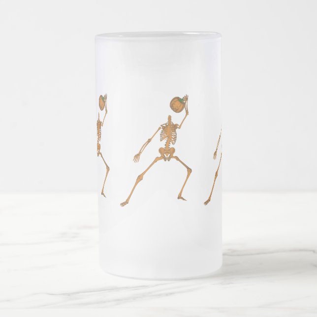 Pumpleton Frosted Glass Beer Mug (Center)