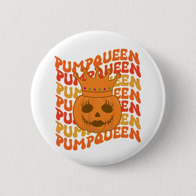 PumpQueen Halloween Couple Matching Costume   Button (Front)