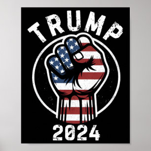 Pumps Fist Vote Republican 2024 Usa Men Women Poster