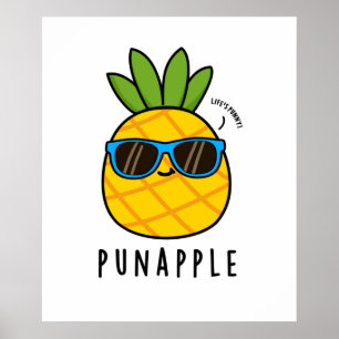 Pun-apple Funny Fruit Pineapple Pun  Poster