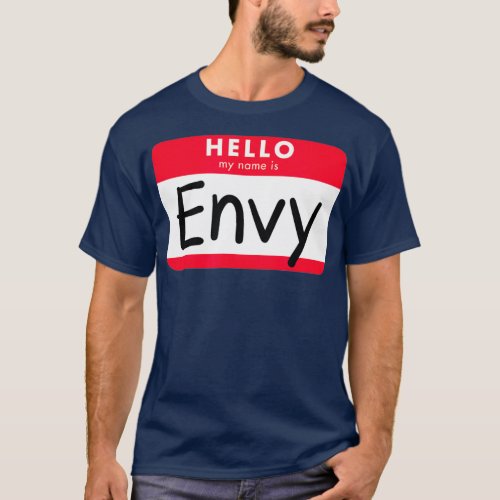 Pun Couples Halloween Costume   Green With Envy T_Shirt