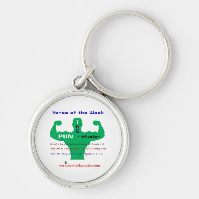 pun - key keychain (Front)