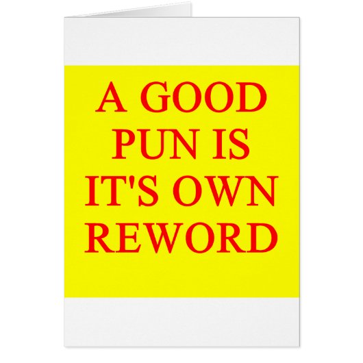 pun on puns cards (Front)