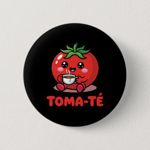 Pun Tomate Funny Maestra School Spanish Teacher St Button