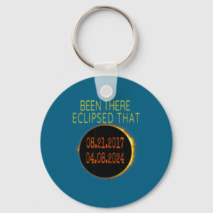 Pun Total Solar Eclipse Keychain