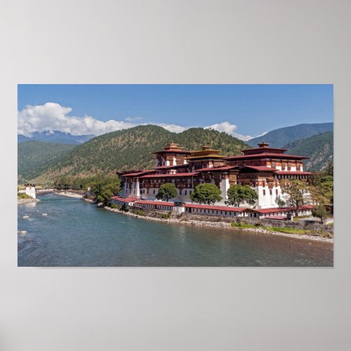 Punakha Dzong in Bhutan Poster