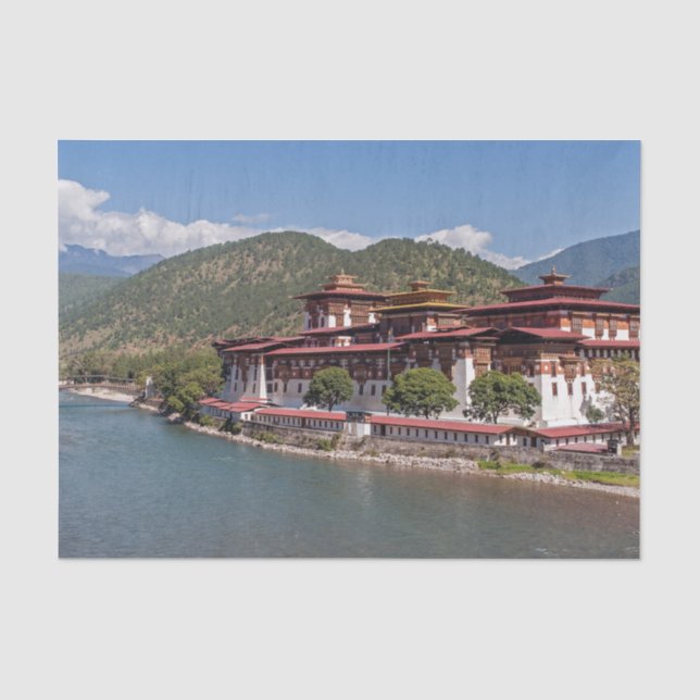 Punakha Dzong in Bhutan Tissue Paper (Front)