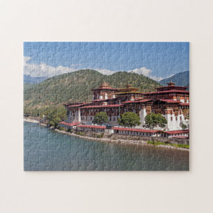 Punakha Dzong Monastery - Bhutan, Asia Jigsaw Puzzle
