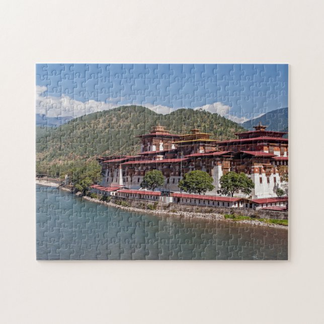 Punakha Dzong Monastery - Bhutan, Asia Jigsaw Puzzle (Horizontal)