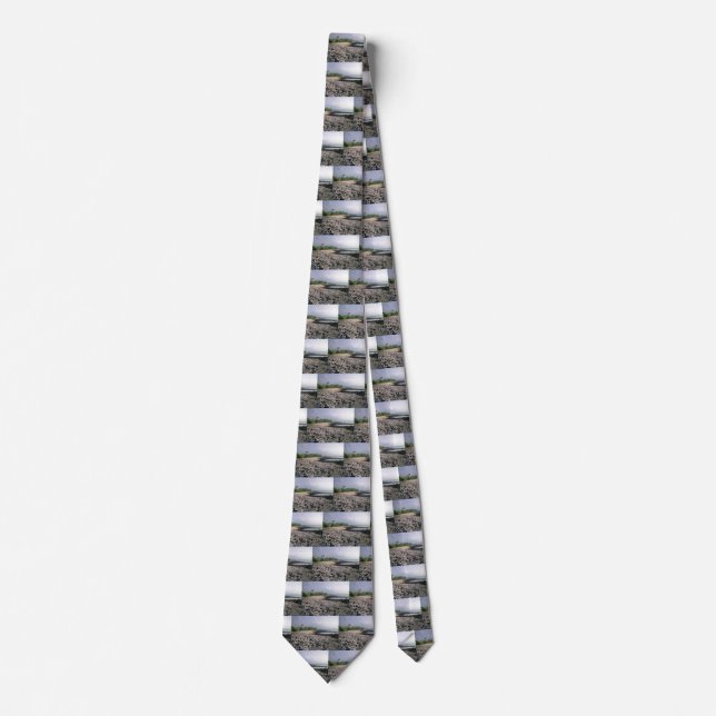 Punaluʻu Black Sand Beach Hawaii Big Island Neck Tie (Front)