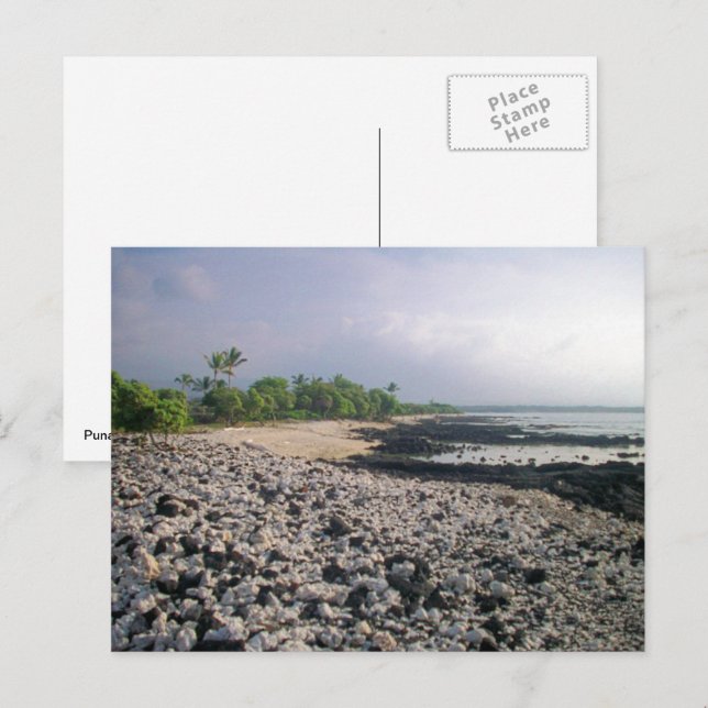 Punaluʻu Black Sand Beach Hawaii Big Island Postcard (Front/Back)