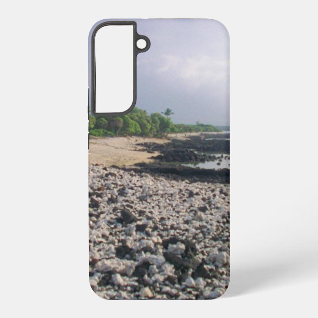 Punaluʻu Black Sand Beach Hawaii Big Island Samsung Galaxy Case (Back)