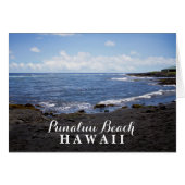 Punalu'u Black Sand Beach Hawaii (Front Horizontal)