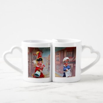 Punch And Judy Nestling Mugs For Couples & Lovers by VintageImagesOnline at Zazzle
