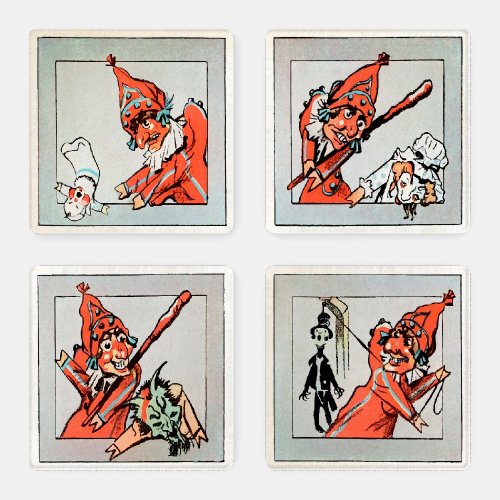 Punch and Judy Vintage Coaster Set