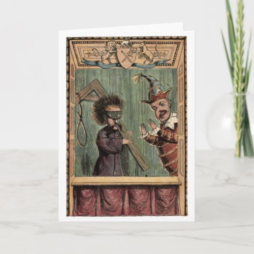 Punch and the Hangman Greeting Card