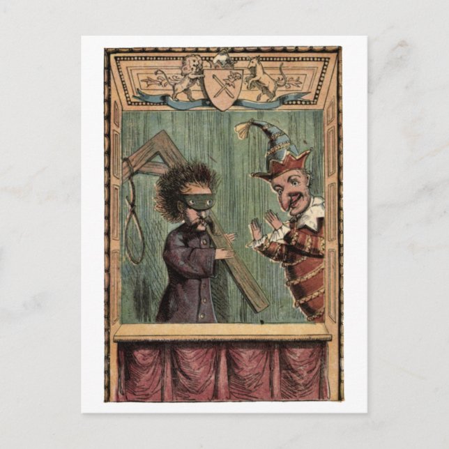 "Punch and the Hangman" Postcard (Front)
