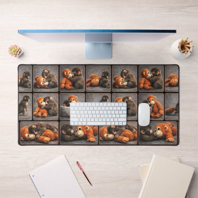 Punch Baby Monkey Desk Mat (Office 1)