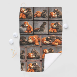 Punch Baby Monkey Golf Towel